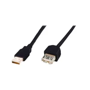 Digitus - Câble usb usb 2.0 usb-a mâle, usb-a femelle 1.80 m noir AK-300202-018-S X46744 pas cher
