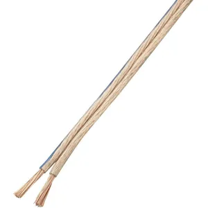 1571459 Câble haut-parleur 2 x 4 mm² transparent 10 m - Tru Components