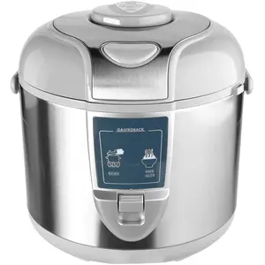 Cuisinart Cook & Steam - Cuiseur à Riz 400g + Vapeur - Compact Acier Inoxydable - Maintien Au Chaud