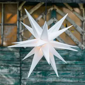 STERNTALER Étoile plastique XL 18 branches extérieur blanche pas cher