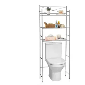 Comparateur de prix : Idimex Etagère de salle de bain marsa, rangement pour WC/lave-linge, en métal chromé