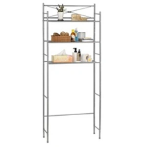 Comparateur de prix : Idimex Etagère de salle de bain marsa, rangement pour WC/lave-linge, en métal laqué gris foncé