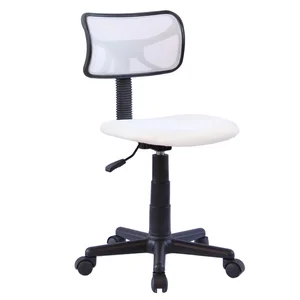 Idimex Chaise de bureau pour enfant MILAN fauteuil pivotant et ergonomique, siège à roulettes avec hauteur réglable, mesh blanc pas cher