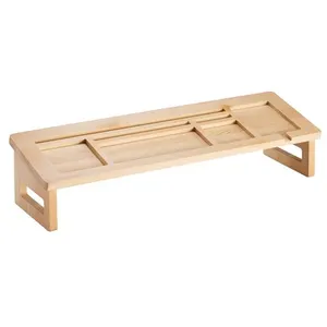 Idimex Organisateur de bureau alcudia en pin coloris naturel pas cher