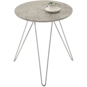 Table d'appoint BENNO - IDIMEX - Style industriel - Pieds épingle en m...