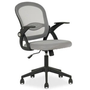 IDIMEX Chaise de bureau ergonomique eren réglable en tissu mesh - gris pas cher