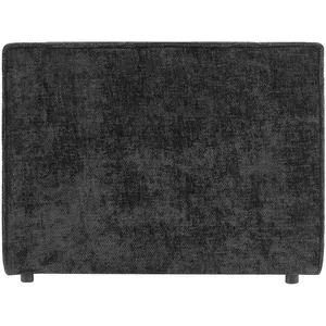 IDIMEX Tête de lit yolan 90 rembourrée, en tissu polyester pour lit 90 cm, sur pieds en plastique, noir