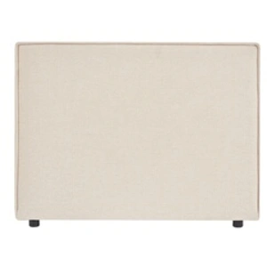 Idimex Tête de lit ANISA 90 rembourrée, En tissu polyester pour lit 90 cm, Sur pieds en plastique, Écru pas cher