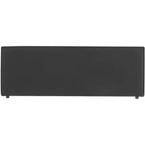 Comparateur de prix : Idimex Tête de lit KLAO 160 rembourrée, En tissu polyester pour lit 160 cm, Sur pieds en plastique, Noir