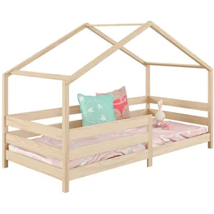 Idimex - Lit Cabane Rena 90 X 200 Cm, En Pin Massif Naturel