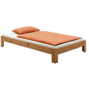 Comparateur de prix : Idimex Lit futon THOMAS couchage simple 120 x 200 cm 1 place et demi / 1 personne, en pin massif lasuré couleur campagne
