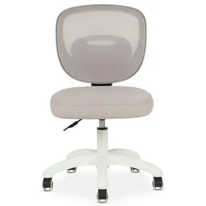 IDIMEX Chaise de bureau enfant mayla réglable en tissu mesh - gris pas cher