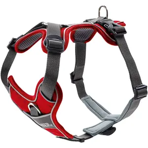 HUNTER Divo Harnais pour chien Rouge/gris Taille L 79-107 cm pas cher