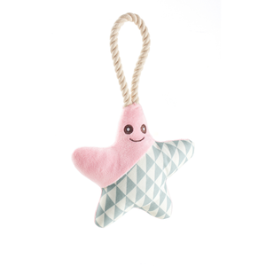 Hunter Jouet pour chien Salima Jouet Peluche Avec corde Étoile de mer Rose Chiots TU pas cher