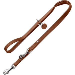 Laisse réglable HUNTER Aalborg, cognac L 200 x l 1,5 cm - pour chien pas cher