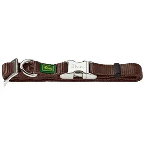 Comparateur de prix : Hunter - Collier Vario Basic aluminium refermable M cou brun 40-55 cm