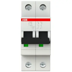 Comparateur de prix : Disjoncteur Modulaire ABB 10A 2P S202-C10 352236