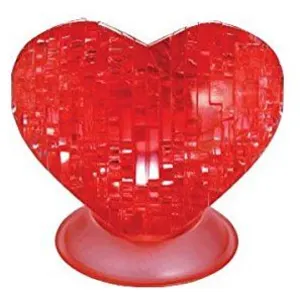 Crystal Puzzle 59161 - 3D-Puzzle - Coeur - Rouge pas cher