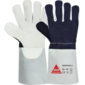 Gants de protection Hase Munich II en cuir grain II pas cher