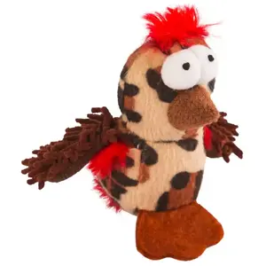 Kerbl Poulet fou peluche, 8cm, avec CatNip pas cher