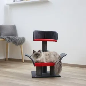 KERBL 81548 Deluxe Lounge Arbre à Chat Gris/Rouge 70 cm pas cher