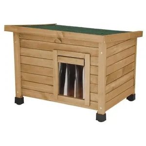 Comparateur de prix : KERBL Maison pour chat Rustica 57x42x45cm - Bois