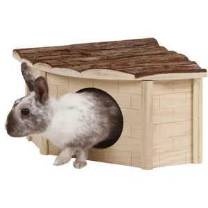 Comparateur de prix : Kerbl Maison d'angle pour rongeurs Nature 31x31x20 cm