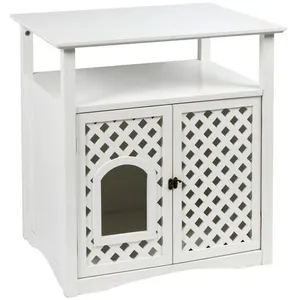 Comparateur de prix : Kerbl Armoire pour Chat Helena 64x46x65 cm, Blanc