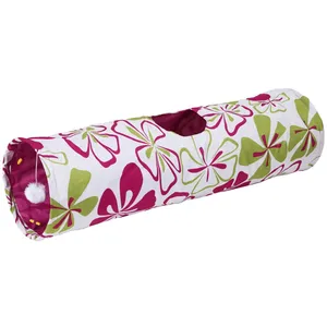 Comparateur de prix : Kerbl Pet Tunnel pour Chat Flower Multicolor, 90cm, Ø25cm