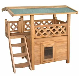 Comparateur de prix : Kerbl Maisonnette pour Chat Lodge, 77x50x73 cm
