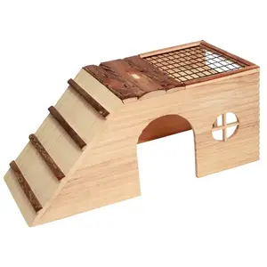 Comparateur de prix : Kerbl Abri pour Rongeurs avec Rampe Nature 48x22x20 cm