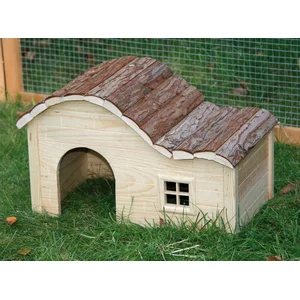 Comparateur de prix : Kerbl Maison pour Rongeurs avec Toit Galbé Nature 40x25x25 cm