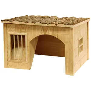 Comparateur de prix : Kerbl 82759 Maison pour Rongeurs avec Râtelier Nature 42x34,5x27 cm
