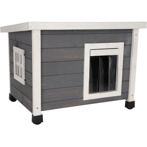 Comparateur de prix : Abri pour chat Kerbl Rustica Gris 57x45x43 cm 80991