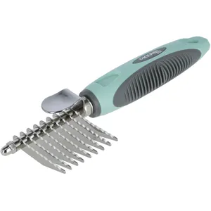Peigne à effiler Kerbl - turquoise/gris - 18,5 cm pas cher