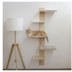 Comparateur de prix : Arbre à chat - Kerbl - Timber - Beige - 150 cm - 3 surfaces de couchage