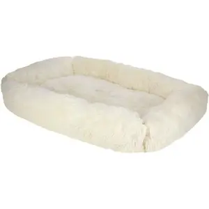 Comparateur de prix : Kerbl Pet Corbeille Fluffy crème, 100X70 cm