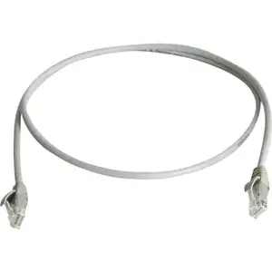 Telegärtner Cordon de raccordement TELEGARTNER - CAT 6 - 2m - UTP - sans halogène - gris RAL 7035 pas cher