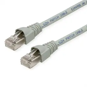 TELEG RTNER Câble de raccordement réseau informatique RJ45 L00005A0027 CAT 6a S/FTP gris 10.00 m