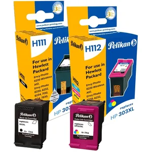 Pelikan 3YN10AE Cartouche d'encre équivalent HP 303XL Multi-Pack Noir & Tricolore
