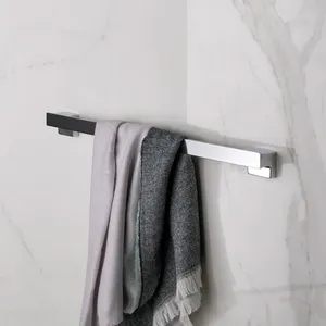 Comparateur de prix : EMCO Cue Porte-Serviettes Mural en métal pour Serviettes de Bain et Mains Chromé 800 mm