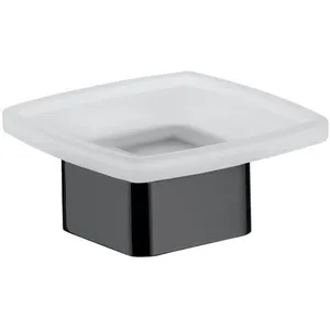 Comparateur de prix : Emco Loft Porte-savon en verre satiné Noir