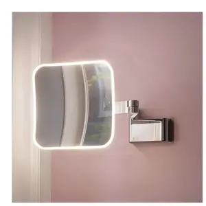 Emco Evo Miroir cosmétique, avec éclairage, grossissement x 5, 109506050,Vendu parkaufland