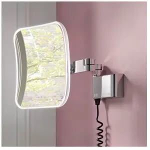 Emco Evo Miroir cosmétique, avec éclairage, grossissement x 5, 109506051,Vendu parkaufland