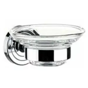 Emco Porte-savon Polo cristal verre transparent, 1 pièce, chrome, 073000100Vendu paramazon