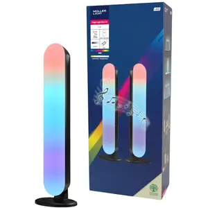 Müller-Licht Lampe de table LED Light Bar, 2 pièces, noir, RGBW, plast... pas cher