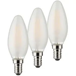 Comparateur de prix : Müller-Licht Bougie LED E14 4W 2 700K lot de 3 470lm mat