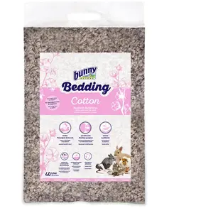 Litière naturelle de coton Bunny Bedding pour lapin nain et rongeur - 40 LVendu parzooplus