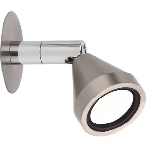 Busch Applique murale LED Mini, orientable, nickel, 5.000KVendu parluminaire