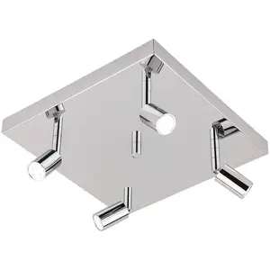 Busch Plafonnier LED carré Karen à 4 lampesVendu parluminaire
